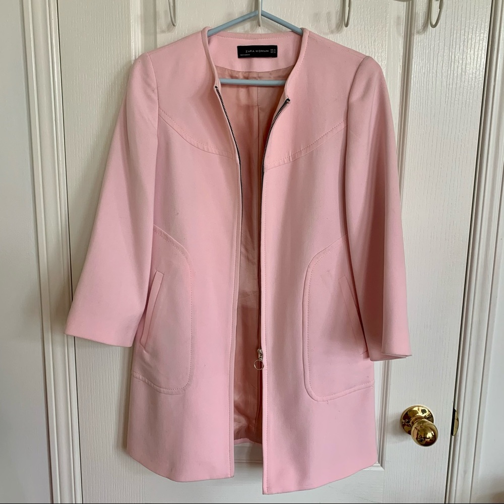 Zara Light Pink Spring Jacket - Extra Small - Picture 2 of 9
